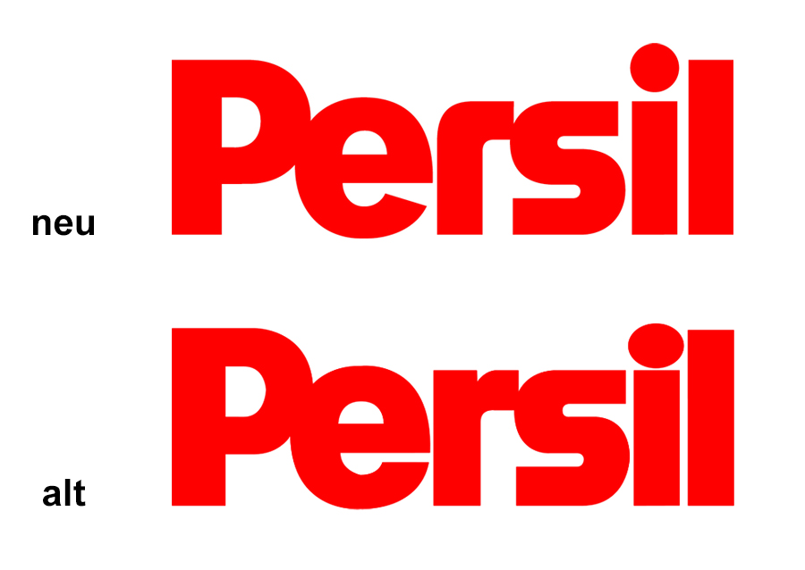 Persil Marke Logo vorher nachher Design Gestaltung